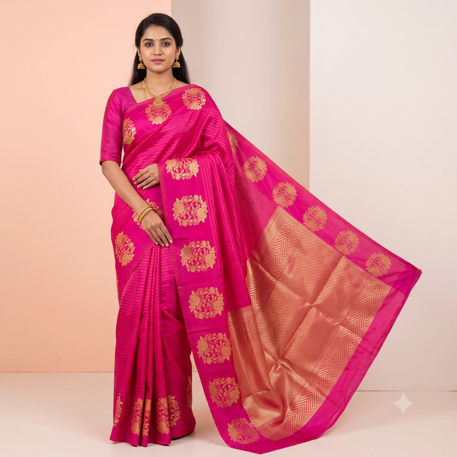 Ivory Linen Saree