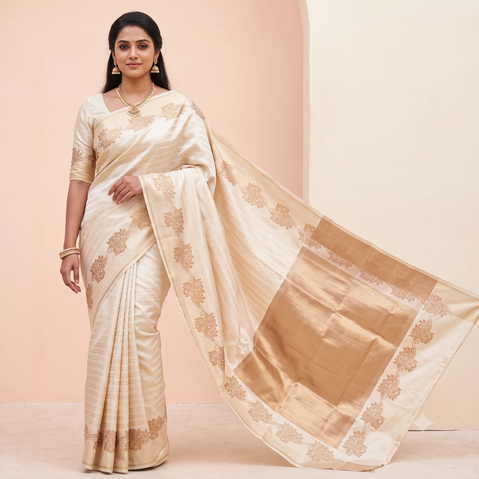 Wine Georgette Saree