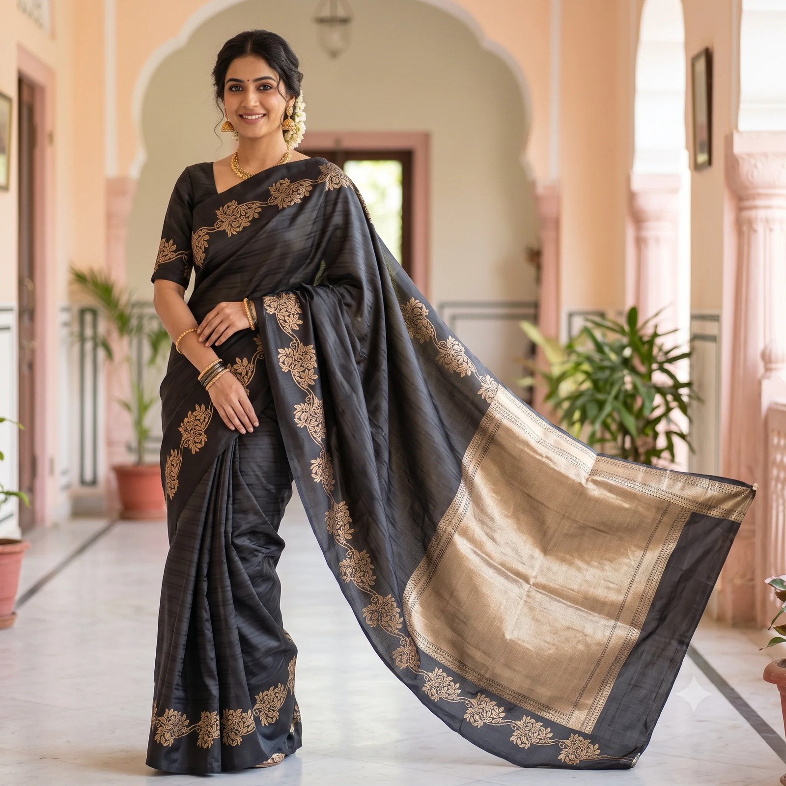 Royal Blue Soft Silk Saree