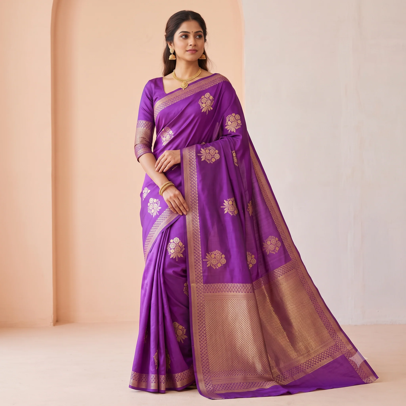 Mint Green Handblock Cotton Saree