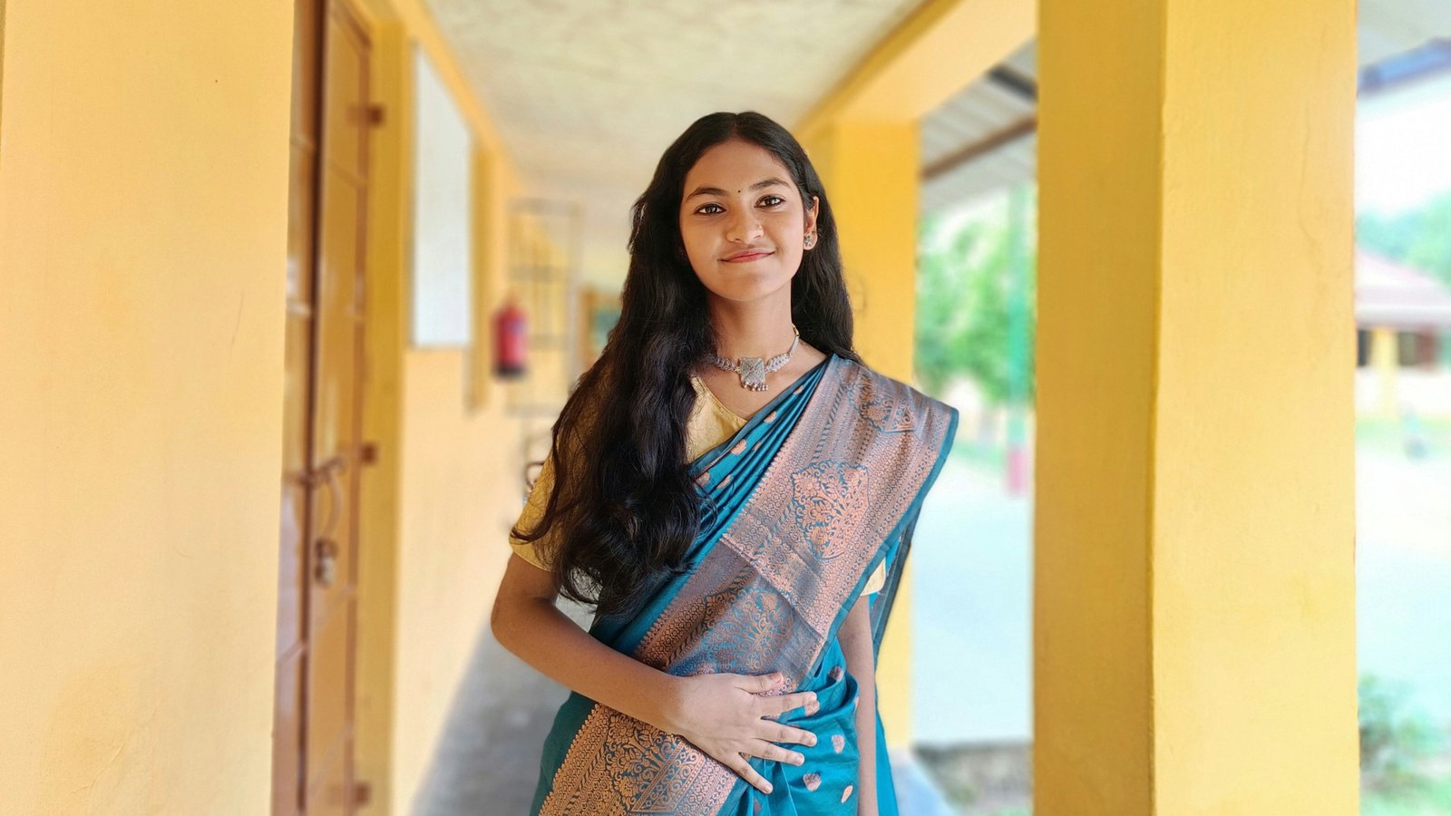 Purple Zari Silk Saree (Bridal Combo Set)