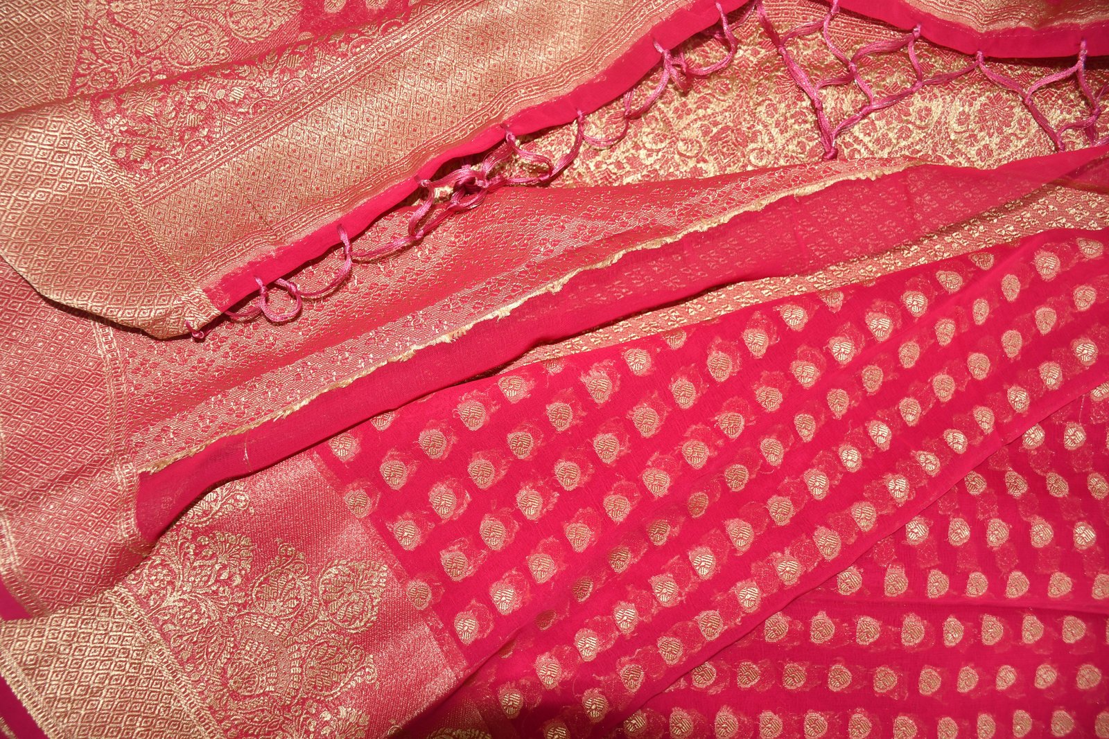 Mauve Soft Silk Saree - Texture Showcase