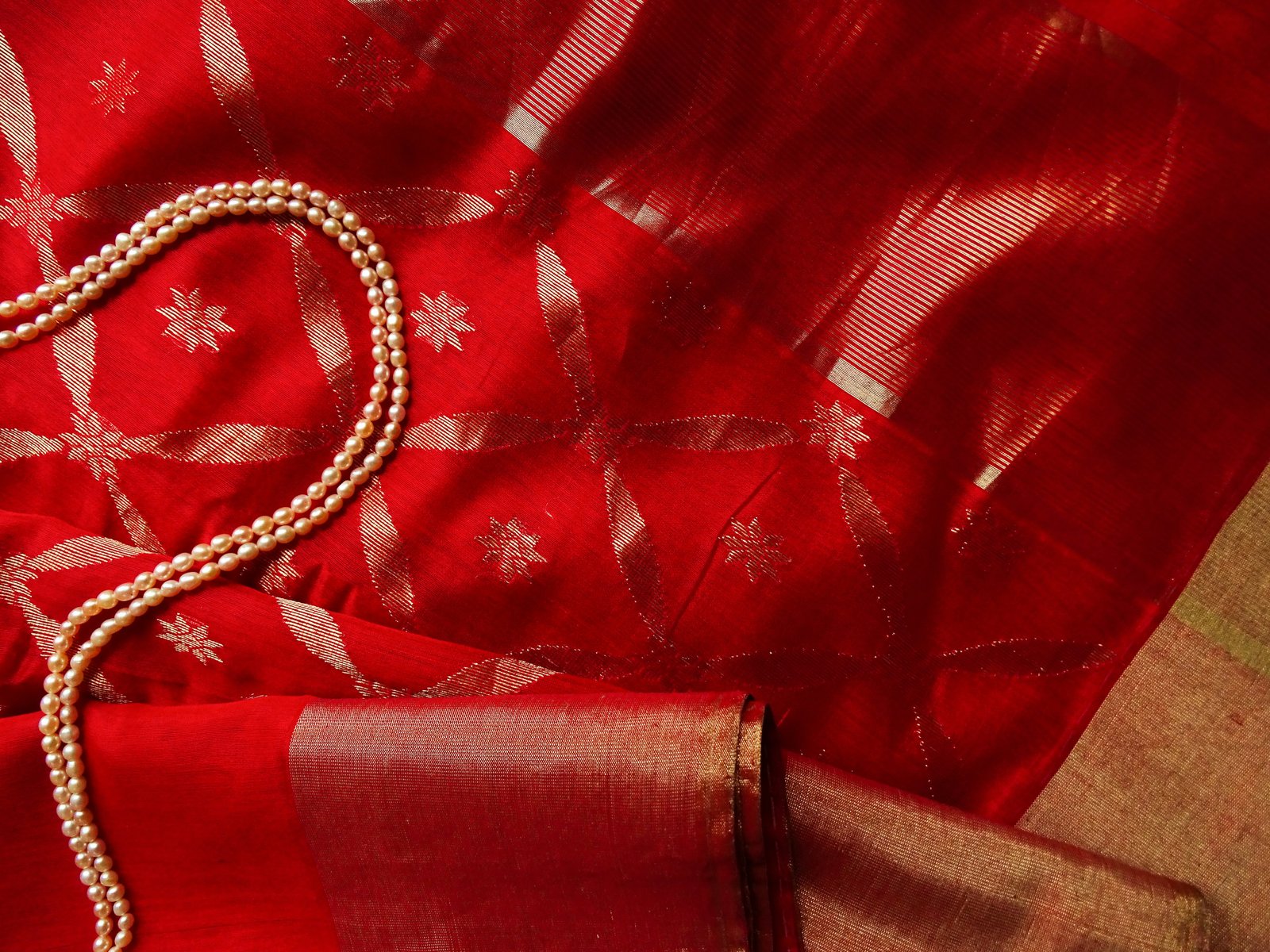 Royal Blue Soft Silk Saree - Texture Showcase